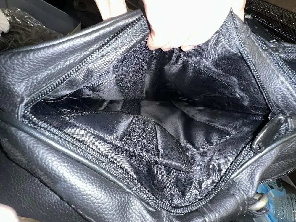 Genuine Leather Multi-Pocket Concealment Briefcase